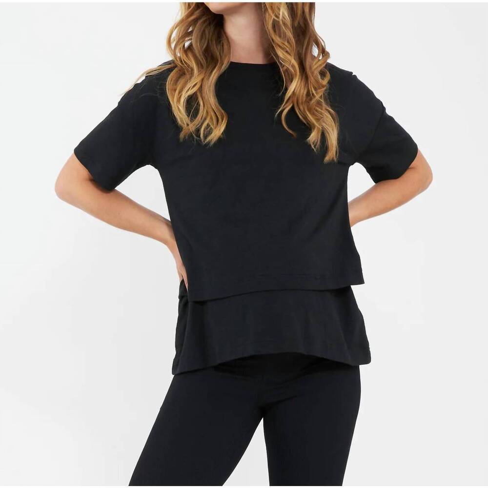 NEW RIPE claud nursing tee in black